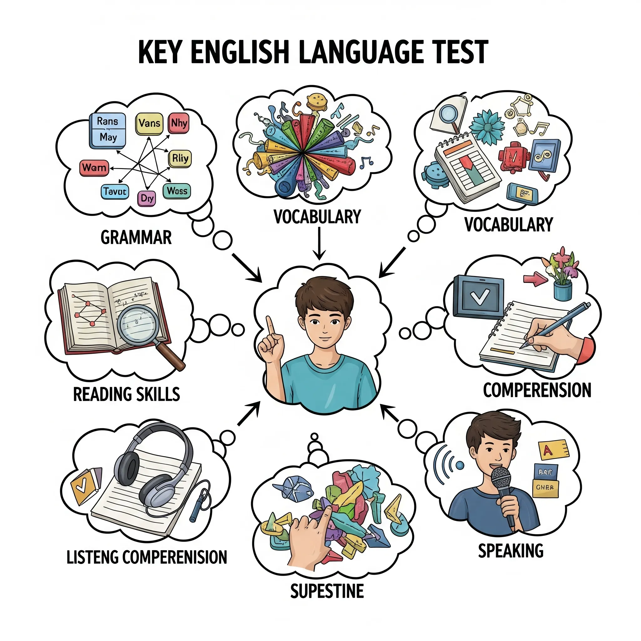 أهم الموضوعات التي يجب التركيز عليها قبل اختبار اللغة الإنجليزية
